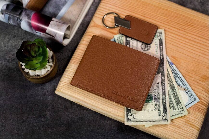 Wallet with credit card and cash representing personal budgeting