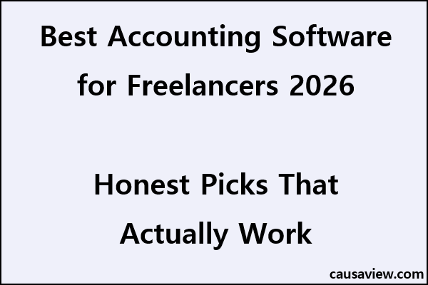 Best accounting software for freelancers 2026 honest comparison