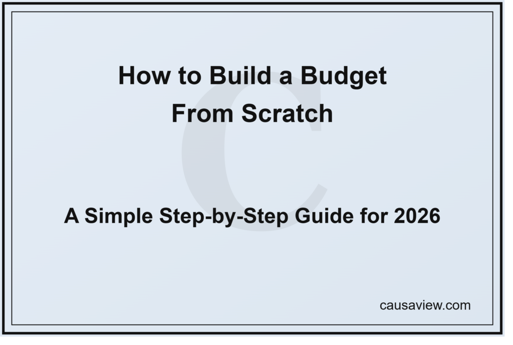 how to build a budget from scratch 2026 step by step