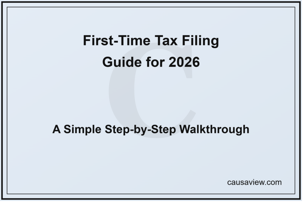 first time tax filing guide 2026 step by step