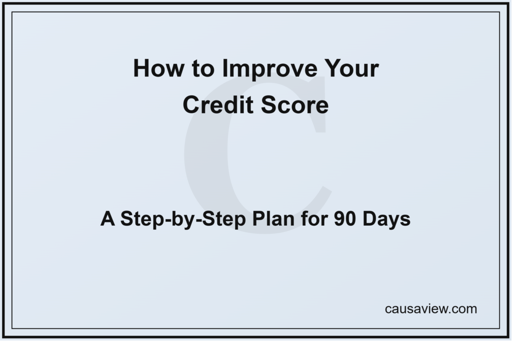 how to improve your credit score in 90 days 2026 step by step