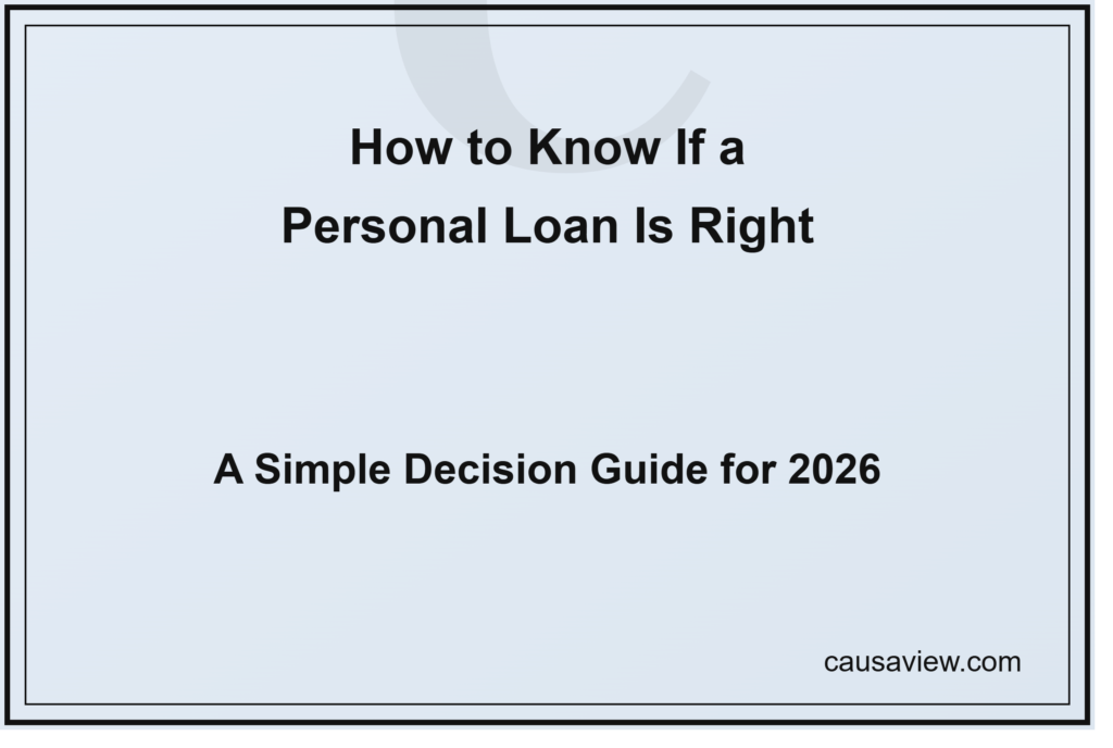 how to know if a personal loan is the right move 2026 decision guide