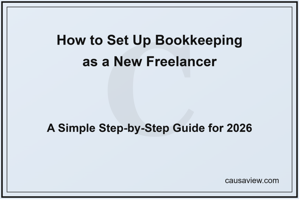 how to set up bookkeeping as a new freelancer 2026 step by step